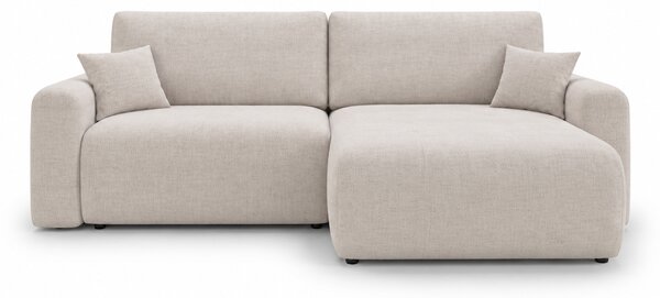 Rozkládací oboustranná sedací souprava do L NORDEN PAROS 250x140 cm, krémová