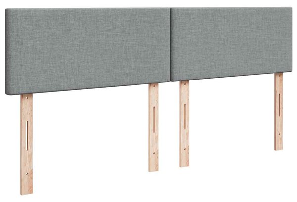 Box spring postel s matrací světle šedá 180 x 200 cm textil 3287528