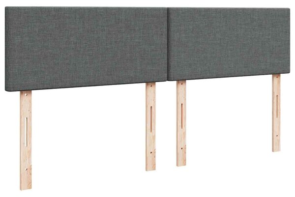 Box spring postel s matrací tmavě šedá 180x200 cm textil 3287529