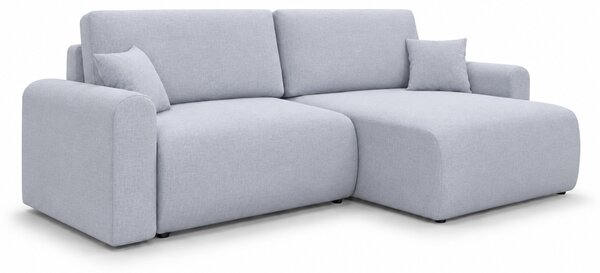 Rozkládací oboustranná sedací souprava do L NORDEN PAROS 250x140 cm, světle šedá