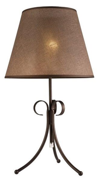 RUEL Stolní klasická lampa LOROL, 1xE27, 60W, hnědá LN 1.49