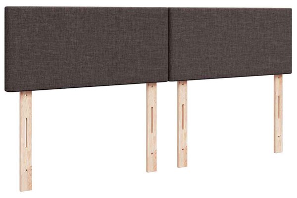 Box spring postel s matrací tmavě hnědá 180x200 cm textil 3287531