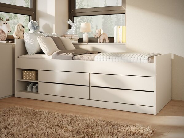 Dětská jednolůžková postel LEON s úložným prostorem 90x200 Zvolte matraci: Bez matrace