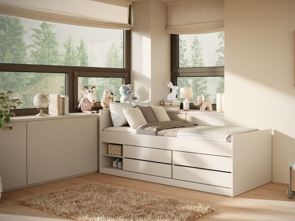 Dětská jednolůžková postel LEON s úložným prostorem 90x200 Zvolte matraci: Bez matrace