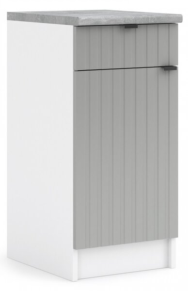 Kuchyňská skříňka spodní 40 cm - LAM D40 1D1SZ - Dvířka CINDY