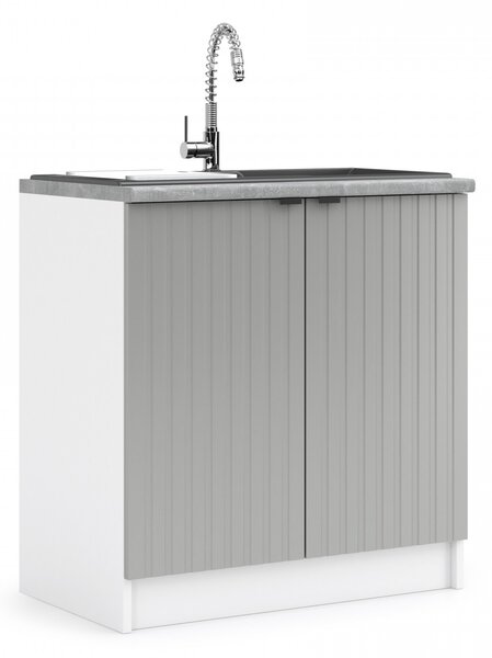 Kuchyňská skříňka dřezová 80 cm - LAM ZL80 2D - Dvířka CINDY