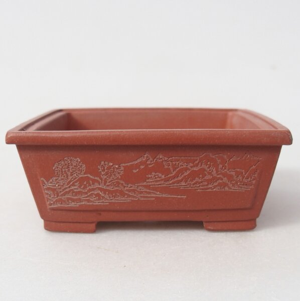 E-bonsai Mini bonsai miska 7,5 x 6,5 x 3 cm cihlová