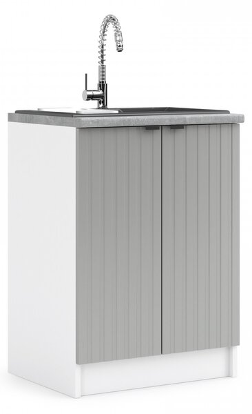 Kuchyňská skříňka dřezová 60 cm - LAM ZL60 2D - Dvířka CINDY