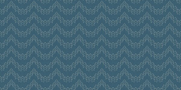 FUGU Moderní tapeta s listovým ornamentem – Calm Stitch Blue Materiál: Digitální eko vlies - klasická tapeta nesamolepicí