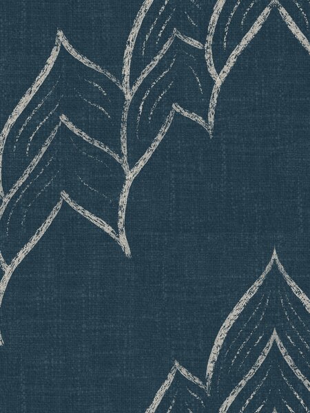 FUGU Designová tapeta s jemnou kresbou – Calm Stitch Deep Teal Materiál: Digitální eko vlies - klasická tapeta nesamolepicí