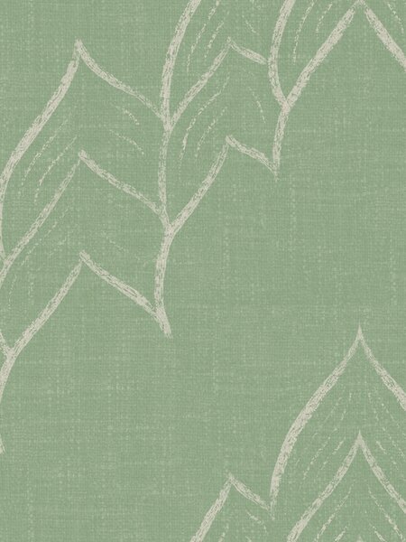 FUGU Jemná tapeta s vyšívaným vzorem – Calm Stitch Sage Materiál: Digitální eko vlies - klasická tapeta nesamolepicí