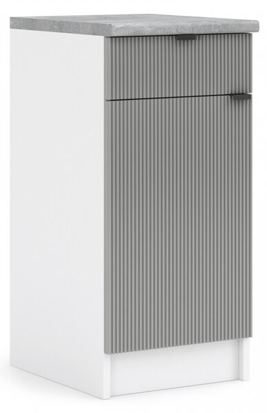 Kuchyňská skříňka spodní 40 cm - LAM D40 1D1SZ - Dvířka NELA