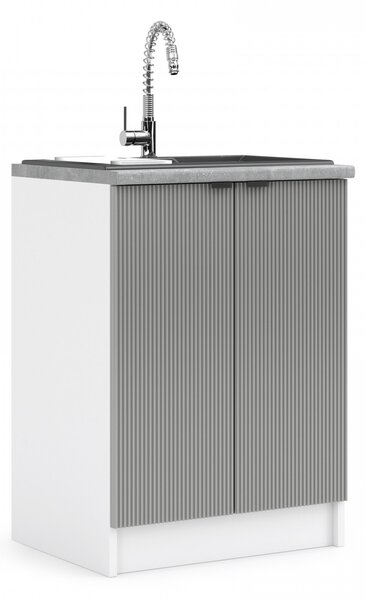 Kuchyňská skříňka dřezová 60 cm - LAM ZL60 2D - Dvířka NELA