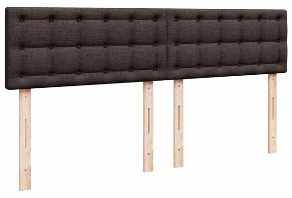 Box spring postel s matrací tmavě hnědá 180x200 cm textil 3287552