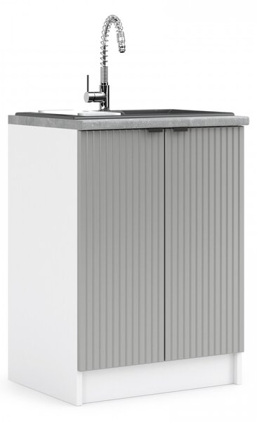 Kuchyňská skříňka dřezová 80 cm - LAM ZL80 2D - Dvířka GISEL