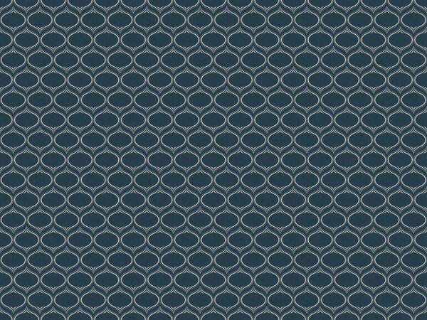 FUGU Designová tapeta s ogee ornamentem – Sleeping Ogees Deep Teal Materiál: Digitální eko vlies - klasická tapeta nesamolepicí