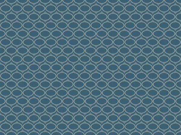 FUGU Moderní tapeta s pravidelným ornamentem – Sleeping Ogees Blue Materiál: Digitální eko vlies - klasická tapeta nesamolepicí