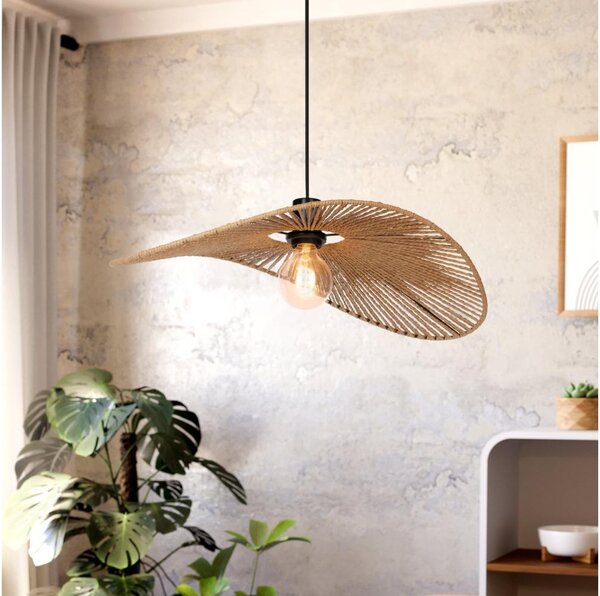 Eglo 31991 - Lustr na lanku SIRUELA 1xE27/42W/230V 56 cm hnědá/černá