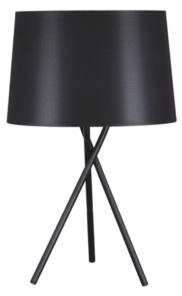 KEJO Moderní stolní lampa REMI BLACK, 1xE27, 60W, kulatá, černá