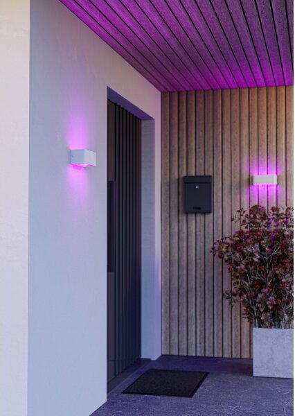 Eglo 901955 - LED RGBW Stm. venk. nást. svítidlo SANIA-Z LED/10W/230V IP55 bílá