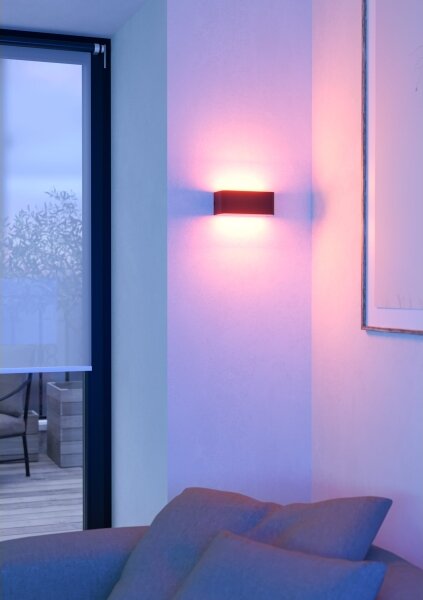 Eglo 901956 - LED RGBW Stm. venk. nást. svítidlo SANIA-Z LED/10W/230V IP55 černá