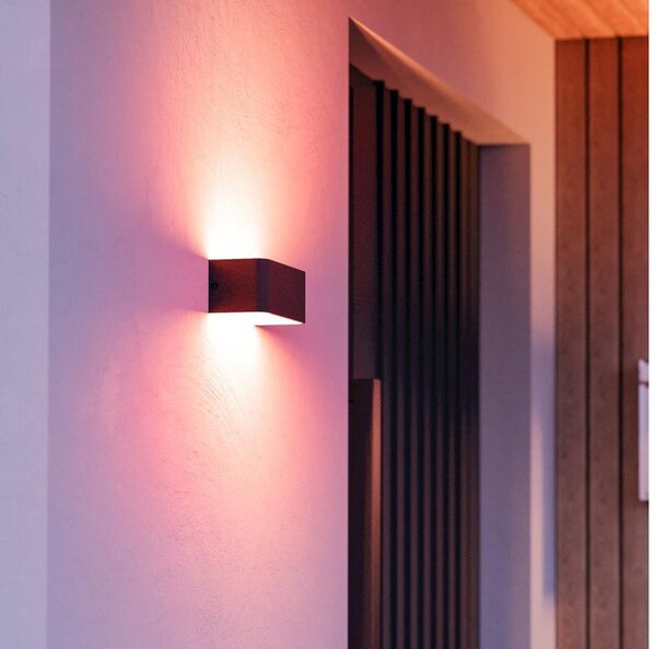 Eglo 901956 - LED RGBW Stm. venk. nást. svítidlo SANIA-Z LED/10W/230V IP55 černá