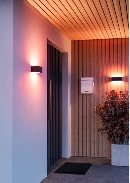 Eglo 901956 - LED RGBW Stm. venk. nást. svítidlo SANIA-Z LED/10W/230V IP55 černá