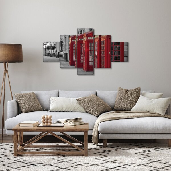 Obraz - Londýnské telefonní budky (125x70 cm)