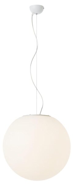 Redo 9975 Baloo, venkovní závěsné svítidlo, kulatý bílý polyetylén, 1xE27 max 23W, průměr 45cm, IP44
