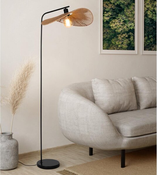 Eglo 31966 - Stojací lampa SIRUELA 1xE27/42W/230V hnědá/černá