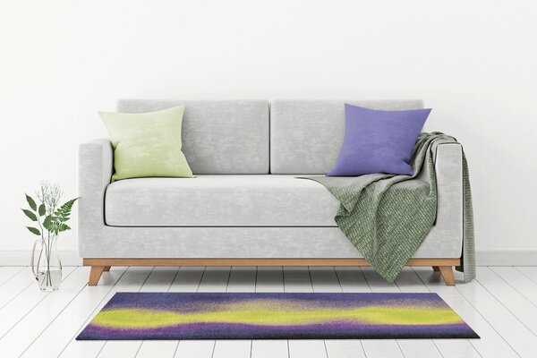 DVEŘNÍ ROHOŽKA, 42/64 cm žlutá, purpurová Kayoom - Online Only koberce & rohožky, Online Only