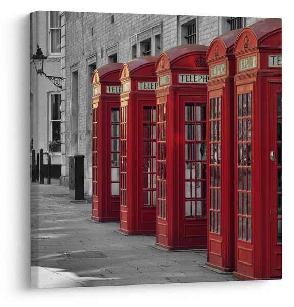 Obraz - Londýnské telefonní budky (30x30 cm)