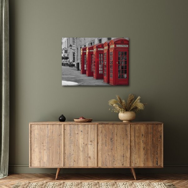 Obraz - Londýnské telefonní budky (70x50 cm)