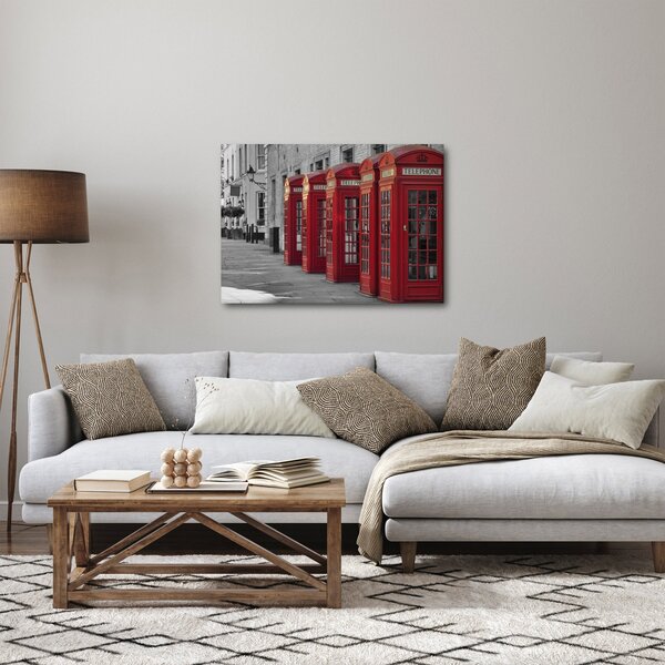 Obraz - Londýnské telefonní budky (70x50 cm)