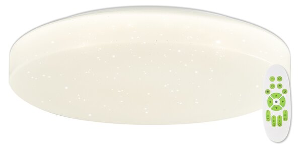 TOP-LIGHT Koupelnové moderní LED osvětlení TWISTER 40 RC, 51W, dál. ovládání, kulaté, bílé Twister 40 RC