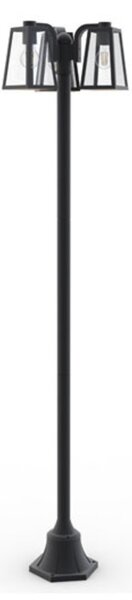 LUTEC Venkovni stojací lampa FIA, 3xE27, 40W, černá, IP44 7290903012