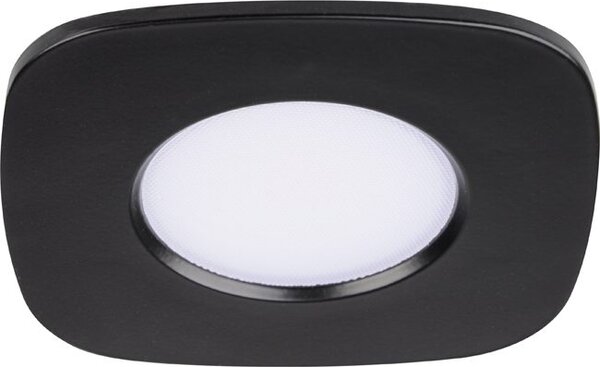 LUTEC Vestavné bodové LED chytré osvětlení RINA s RGB funkcí, 7,7W, teplá bílá-studená bílá, čtverec, čern