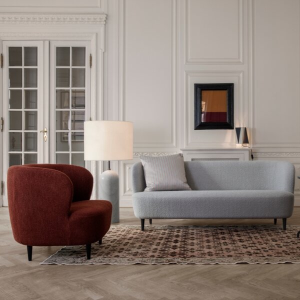 GUBI Mramorová stojací lampa Gravity 130 cm
