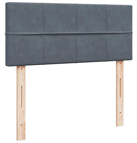 Box spring postel s matrací tmavě šedý 120x190 cm samet 3287687