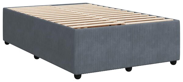 Box spring postel s matrací tmavě šedý 120x190 cm samet 3287687