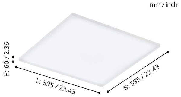Eglo 98564 - LED RGB Stmívatelné stropní svítidlo TURCONA-C LED/30W/230V + DO