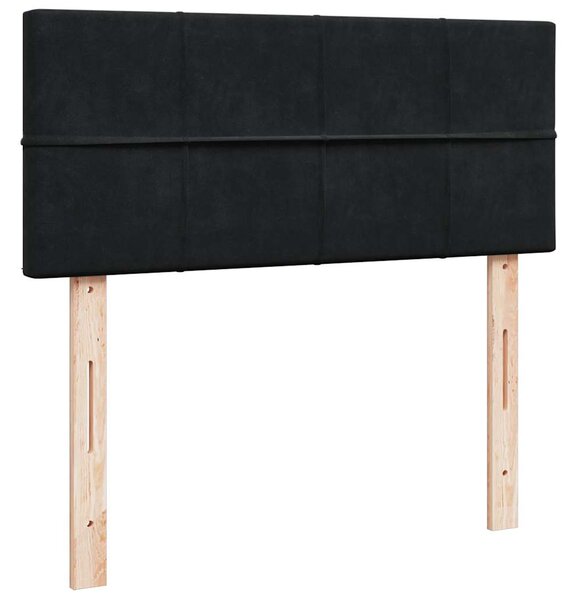 Box spring postel s matrací černá 120 x 190 cm samet 3287688