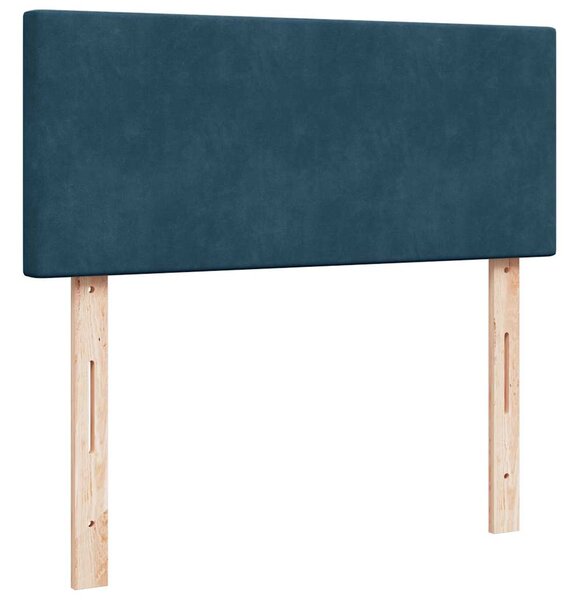 Box spring postel s matrací modrá 120 x 190 cm samet 3287684