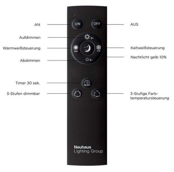 PAUL NEUHAUS PURE-MIRA LED nástěnné svítidlo stmívatelné CCT 2700-5000K hliník 9353-95
