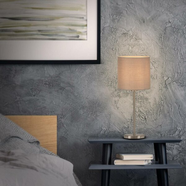 BRILONER Stolní lampa, max. 25 W, 38,5 cm, taupe BRILO 7002-011