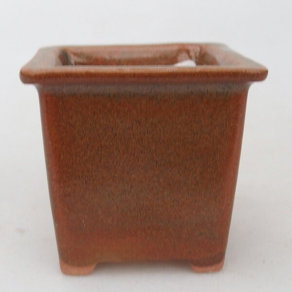E-bonsai Keramická bonsai miska 5,5 x 5,5 x 5,5 cm hnědá