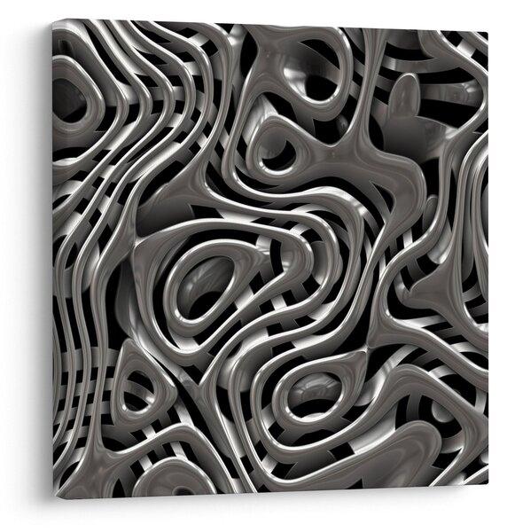 Obraz - Metalická abystrakce (30x30 cm)