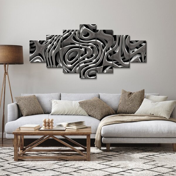 Obraz - Metalická abystrakce (210x100 cm)