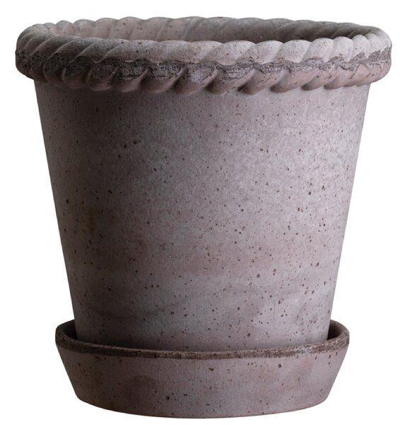 Bergs Potter Terakotový květináč Emilia Grey - 16 cm BP101