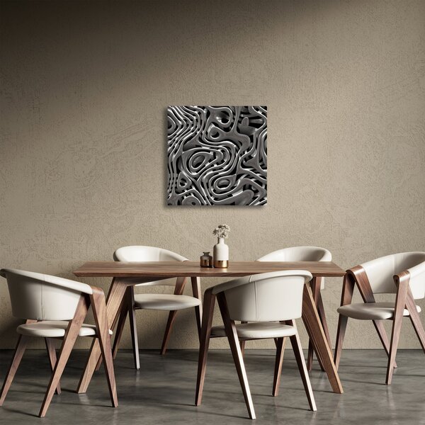 Obraz - Metalická abystrakce (30x30 cm)